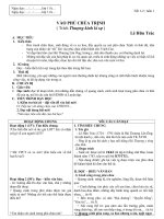 Giáo án Ngữ văn 11 - Tiết 1, 2: Vào phủ chúa Trịnh (trích thượng kinh kí sự ), tác giả Lê Hữu Trác