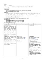 Giáo án môn Tin học 10 - Bài 9: Làm việc với bảng trong văn bản