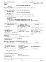 Giáo án môn Toán học 11 - Chương 3: Vectơ trong không gian - Quan hệ vuông góc trong không gian