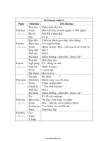 Kế hoạch tuần 3 (lớp 4)