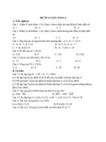 Bài tập ôn tập trong thời gian nghỉ phòng dịch môn Toán 6