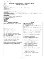 Giáo án môn Đại số 10 cơ bản học kì 2