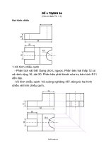 Đáp án Đề 4 môn Công nghệ Lớp 11 - Gá có rãnh