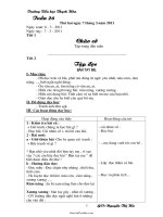 Giáo án các môn học lớp 1 - Tuần dạy 26 - Trường Tiểu học Thạch Hòa