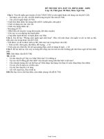 Đề thi học kì I, đáp án, điểm lớp 10, thời gian: 90 phút, môn: Ngữ Văn