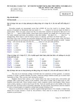 Đề thi tốt nghiệp trung học phổ thông năm 2008 lần 2 môn thi: tiếng Anh - Mã đề thi 173