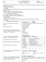 Giáo án English 10 - Unit 2: School Talk - Lesson 1: A.Reading