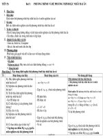 Giáo án Đại số lớp 10 NC tiết 53, 54, 55: Phương trình và hệ phương trình bậc nhất hai ẩn