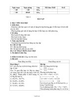 Giáo án Hóa học lớp 10 - Tiết 11: Bài tập