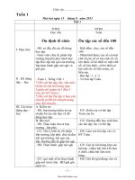 Giáo án lớp ghép 1, 2 - Tuần số 1