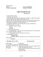 Giáo án môn Ngữ văn lớp 11 - Chữ người tử tù