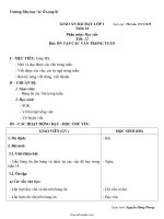 Kế hoạch giảng dạy lớp 1 - Tuần 14 môn Học vần - Tiết 12 - Bài: Ôn tập các vần trong tuần