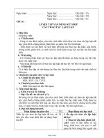 Giáo án môn Ngữ văn 11 tiết 111: Luyện tập vận dụng kết hợp các thao tác lập luận