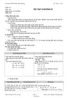 Giáo án Đại số CB 10 Tiết 26: Ôn tập chương III