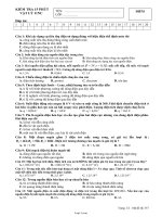 Kiểm tra 15 phút Vật lý 11 - Đề 357