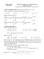 đề kthk1 toán 7 thcs vĩnh ninh