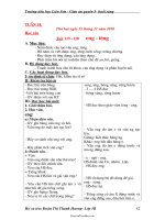 Giáo án môn học lớp 1 - Tuần thứ 14 - Trường tiểu học Liên Sơn