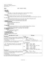 Giáo án Hóa học 11 - Tiết 4: Axit – bazơ – muối