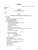 Giáo án Lớp 1 - Tuần 30