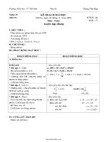 Giáo án Toán lớp 5 - Tuần 15 - Tiết 72: Luyện tập chung - Trương Tiến Đạt - Trường Tiểu học 