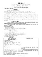 Giáo án Lớp 3 - Tuần 5