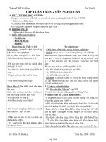 Giáo án môn Ngữ văn 10 - Lập luận trong văn nghị luận