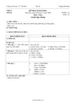 Giáo án Toán lớp 5 - Tuần 9 - Tiết 44: Luyện tập chung - Trương Tiến Đạt - Trường Tiểu học 