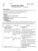 Giáo án Ngữ văn khối 11 - Bài: Vào phủ Chúa Trịnh