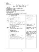 Bài soạn Tổng hợp môn học lớp 1 - Tuần 4 năm học 2010