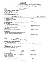 Giáo án các môn học lớp 1 - Tuần dạy 19 (buổi chiều)