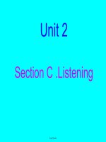 Bài soạn môn học Tiếng Anh 11 - Unit 2: Section C listening