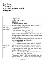 Giáo án môn Ngữ văn lớp 10 (cơ bản) - Cáo bệnh bảo mọi người