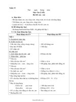 Giáo án môn học lớp 1 - Tuần lễ 15 (chi tiết)