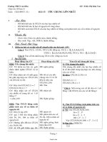 Giáo án Số học 6 - Tuần 11 - Tiết 31, Bài 17: Ước chung lớn nhất - Trần Thị Kim Vui