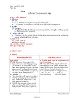 Giáo án Hóa học 10 - Tiết 24: Liên kết cộng hoá trị