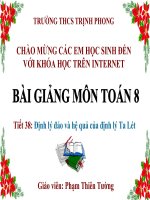 2020, trường THCS Trịnh Phong tổ chức các khóa học bài mới trực tuyến trên VNPT E-Learning, các em HS theo dõi lịch và tham gia các khóa học cho đầy đủ.
