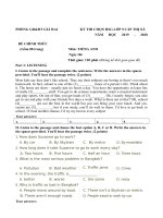 Đề thi HSG Tiếng Anh 9 thi xa