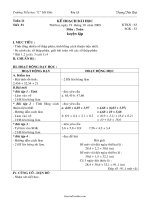 Giáo án Toán lớp 5 - Tuần 11 - Tiết 51: Luyện tập - Trương Tiến Đạt - Trường Tiểu học 