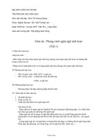 Giáo án môn Ngữ văn lớp 11 - Phong cách ngôn ngữ sinh hoạt