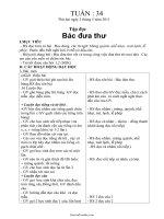Giáo án dạy các môn học khối lớp 1 - Tuần học 34 năm 2011