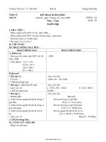 Giáo án Toán lớp 5 - Tuần 12 - Tiết 57: Luyện tập - Trương Tiến Đạt - Trường Tiểu học 