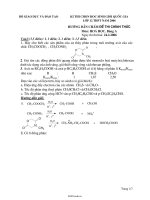 Kì thi chọn học sinh giỏi quốc gia Lớp 12 THPT năm 2006 môn Hóa học - Bảng A phần hữu cơ