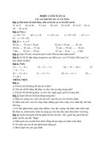 Bài tập cuối tuần 10 - lớp 2 - cô Dương