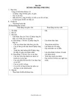 Kế hoạch giảng dạy môn học khối lớp 1 - Tuần 32