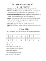 Ôn tập chương và các tiết từ 47 đến 52