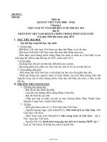 Giáo án Lịch sử 11 - Bài 19: Nhân dân Việt Nam kháng chiến chống pháp xâm lược (từ năm 1858 đến trước năm 1873)