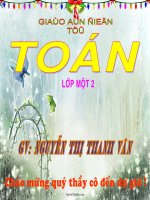 Bài giảng Toán Lớp 1: Phép Trừ Trong Phạm Vi 4 - Nguyễn Thị Thanh Vân