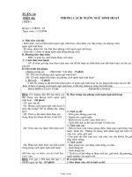 Giáo án môn Ngữ văn lớp 10 (cơ bản) - Phong cách ngôn ngữ sinh hoạt (tiếp)