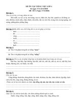 ĐỀ ÔN TẬP LỚP 4