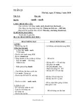 Bài soạn các môn học khối lớp 1 - Tuần 23